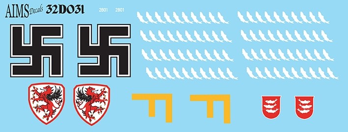 Aims AIMS32D031 Heinkel He-111P-2 For Revell He 111 P He 111 P-2 G1+FT of 9./KG 55, Villacoublay, 1940 1/32