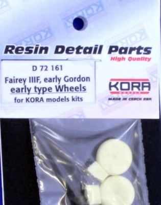 Kora Model D72161 Wheels for Fairey IIIF - early type (KORA) 1/72