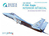 Quinta studio QD48038 F-15A (for GWH kit) 3D декаль интерьера кабины 1/48