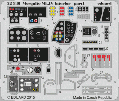 Eduard 32840 Mosquito Mk.IV interior S.A. 1/32