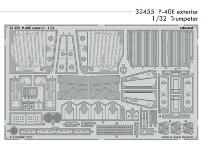 Eduard 32455 SET P-40E exterior (TRUMP)