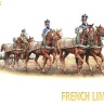 HAT 8105 Napoleonic French 6 Horse Limber Team x 3 1/72