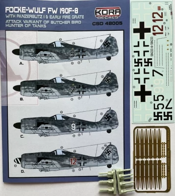 Kora Model CSD4805 Fw 190F-8 w/ Panzerblitz I early fire grate 1/48