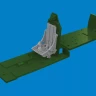 Eduard 6481039 BRASSIN P-51B/C seat w/ integral belts Type 1 1/48