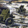 UMmt 605 45mm Antitank gun 19-K (1932) and 76mm Regimental gun OB-25 (1943) 1/72