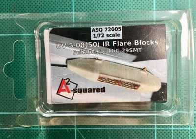 A-Squared AASQ72005 UV-5-08 (50) IR Flare Blocks MikoyanMiG-29 SMT kits (designed to be usedwith Eastern Express, Trumpete and Zvezda kits) 1/72