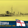 Combrig 70514 HMS Zebra (A-class) Destroyer, 1900 1/700