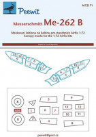 Peewit PW-M72171 1/72 Canopy mask Messerschmitt Me-262B (AIRFIX)