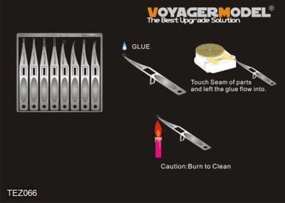 Voyager Model TEZ066 Voyager stainless super glue aplicators 2(For all) 1/35