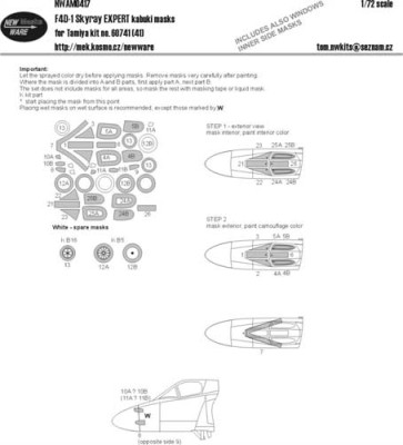 New Ware NWA-M0417 1/72 Mask F4D-1 Skyray EXPERT (TAM 60741)