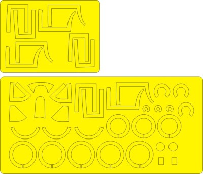New Ware NWA-M0231 1/48 Mask F7F-3/3N Tigercat ADVANCED (ITAL/AMT)