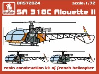 Brengun BRS-72024 SA 318C Alouette II (resin kit) 1/72