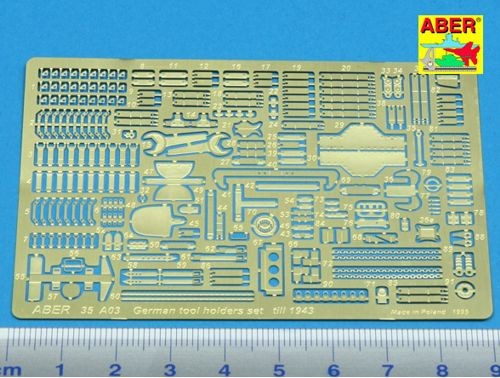 Aber 35A003 German tool holder set to 1943 1/35