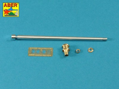 Aber 35 L-046N German 75mm barrel for KwK40L/48 with early model muzzle brake for Pz.Kpfw.VI Ausf.G late-Ausf.H (designed to be used with Tamiya kits) 1/35