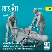 Reskit F32046 Aircraft mechanics w/ Red Top missile (2 fig) 1/32
