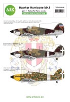 Art Scale 200-D48044 Hawker Hurricane Mk.I part 1 Italian / Jugoslavian AF 1/48