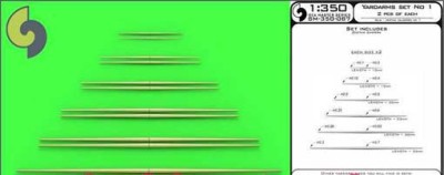 Master SM-350-087 Set of universal yardarms No1