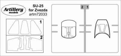 Fly model M7233 Mask for SU-25 (ZVE) 1/72
