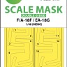 Art Scale 200-M48066 Boeing F/A-18F Super Hornet / EA-18G Growler canopy frame paint masks (inside and outside) 1/48