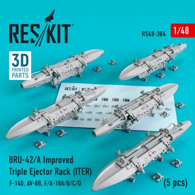 Reskit 48384 BRU-42/A Improved Triple Ejector Rack (ITER) 1/48
