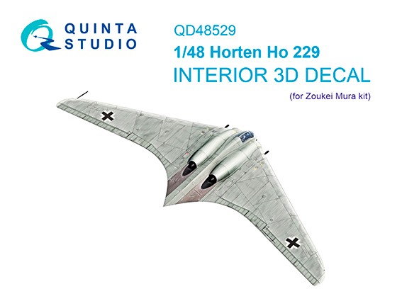 Quinta studio QD48529 Horten Ho 229 (Zoukei Mura SWS) 3D Декаль интерьера 1/48