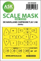 Art Scale 200-M48280 De Havilland Chipmunk T.20 one-sided painting mask 1/48