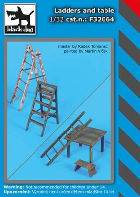 Black Dog F32064 Ladders and table 1/32