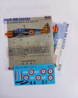 Print Scale PSM72018 Marcel-Bloch MB. 151C. 1/MB. 152C-1 includes camouflage pattern paint mask and decals 1/72