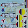 Kora Model DEC4896 Nakajima Ki-44 II (Manchukuo AF) декали 1/48
