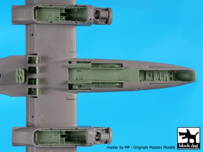 Blackdog A48136 IA-58 Pucara wheel bays + canon (KIN) 1/48