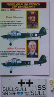 Kora Model DEC72196 Fi-156 Storch VIP service - Part III. декали декали 1/72