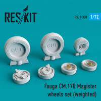 Reskit RS72-0308 Fouga CM.170 Magister wheels set (weighted) Valom, Special Hobby, Airfix 1/72