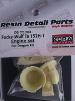 Kora Model DS72204 Focke-Wulf Ta 152H-1 Engine set (DRAG) 1/72