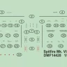 4+ Publications DMF14428 Decals S.Spitfire Mk.VIII/IX/XVI Stencils 1/144