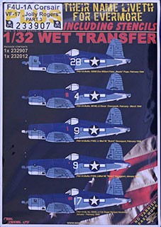 HGW 233907 F4U-1A Corsair VF-17 'Jolly Rogers' PLUS Pt.3 1/32