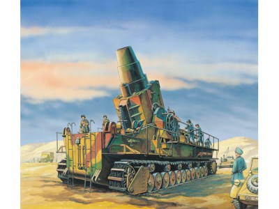 Trumpeter 00101 Германское орудие &quot;Карл&quot; (поздняя версия) 1/144