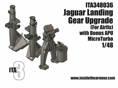 Inside the Armour ITA348036 Sepecat Jaguar GR.1/GR.1A Landing Gear Upgrade 1/48