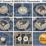 KV Models 14331 Convair B-36B/D/F/H/J Peacemaker (RODEN #347, #337) + маски на диски и колеса US 1/144
