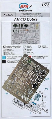 MPM K72030 AH-1Q Cobra - Detail PE set (SP.HOBBY) 1/72