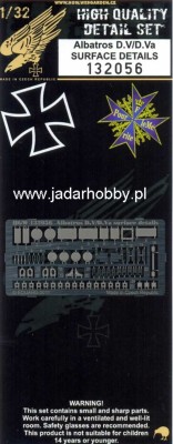 HGW 132056 Albatros D.V / D.Va Surface Details. 1/32