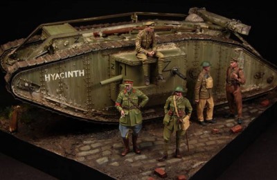 Stalingrad 1100 Английские танкисты. Первая мировая.(5 фигурок)