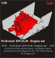CMK 3133 Pz. III Ausf E/ F/J/ L/N/ engine set for Drag. 1/35