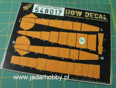 HGW 548017 Albatros D.V/Va Light Wood / Natural / Transparent декаль 1/48