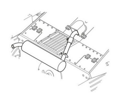 CMK B35077 Hetzer Exhaust(Early/ Mid type) for Edu 1/35