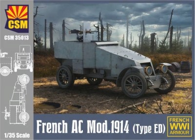 Copper State Models CSM35013 Французский бронеавтомобиль AC образца 1914 г. тип (ED) 1/35