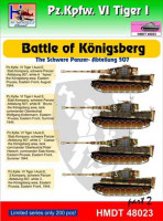 Hm Decals HMDT48023 1/48 Decals Pz.Kpfw.VI Tiger I Battle K?nigsberg 2