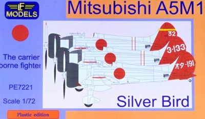 Lf Model P7221 Mitsubishi A5M1 Claude Siver Bird (3x camo) 1/72