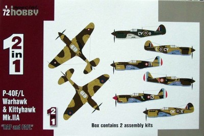 Special Hobby SH72211 P-40F/L Warhawk &amp; Kittyhawk Mk.IIA 1/72