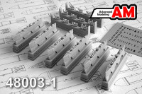 Advanced Modeling AMC 48003-1 Балочный держатель БД3-57КР-ВМ (в комплекте шесть балочных держателя БД3-57КР-ВМ ) 1/48