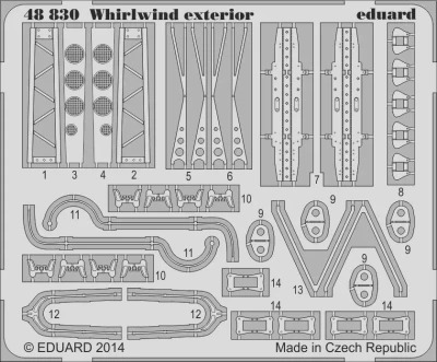 Eduard 48830 SET Whirlwind exterior (TRUMP) 1/48